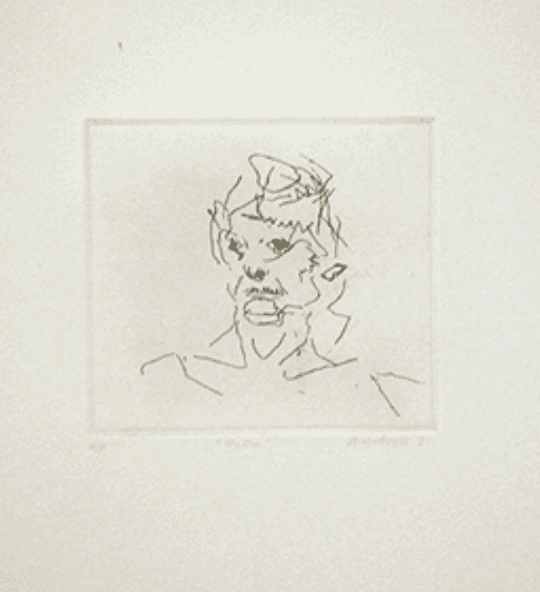 Frank Auerbach, ‘Julia’, 1980, Print, Etching, null, Numbered