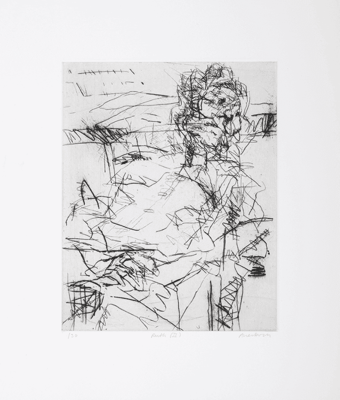 Frank Auerbach, ‘Ruth II’, 1994, Print, Etching and aquatint printed from two plates in black and grey, null, Numbered