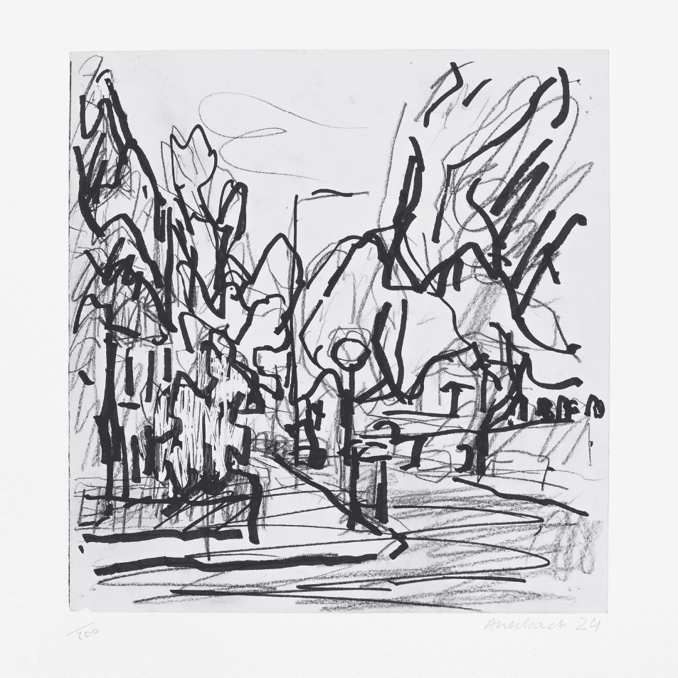 Frank Auerbach, ‘Sketch for Mornington Terrace’, 2024, Print, Giclee print on 330gsm somerset velvet 100% cotton rag paper, null, Numbered, Dated