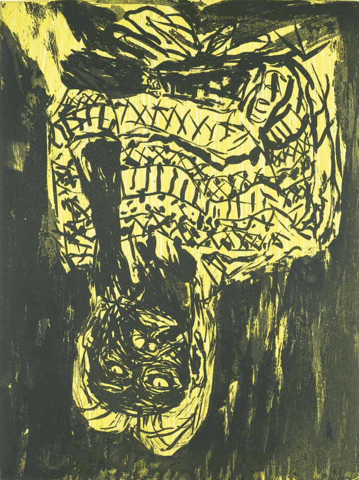 Georg Baselitz, ‘35 Jahre später’, 2005, Print, Aquatint on color plate, null, Numbered