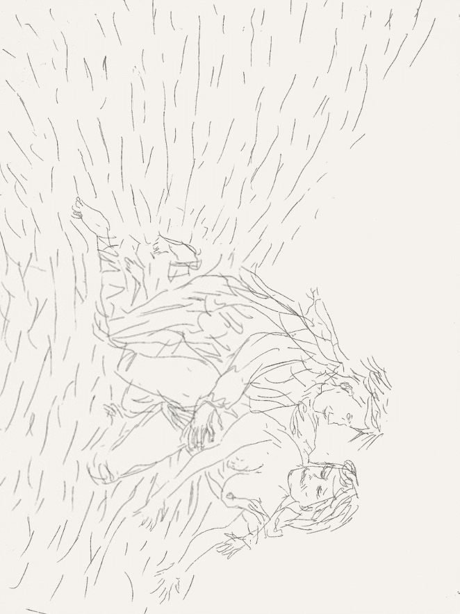 Georg Baselitz, ‘Im Walde von Blainville’, 2000, Print, Line block etching, null, 