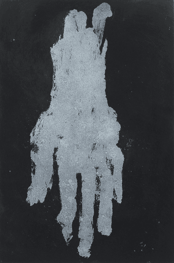 Georg Baselitz, ‘Mano III (White)’, 2019, Print, Aquatint and sugar-lift aquatints from two plates on 300gsm Hahnemühle Bütten paper, Cristea Roberts Gallery, 