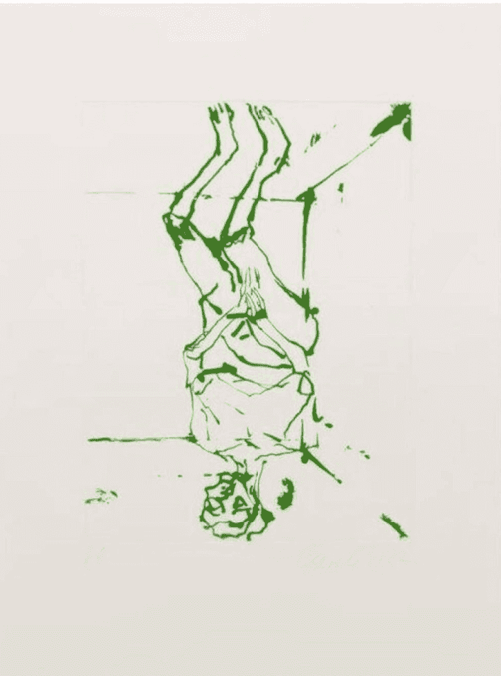 Georg Baselitz, ‘Serpentine (Green)’, 2022, Print, Etching with sugar lift aquatint on Somerset White Satin 300 gsm, null, Numbered, Dated