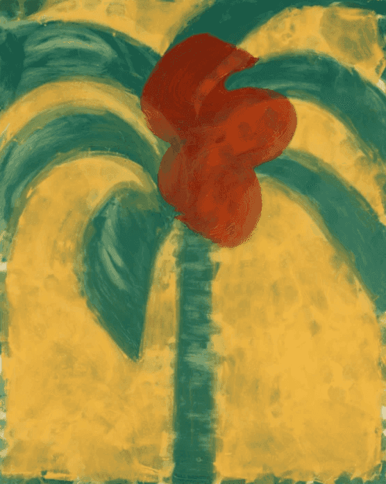 Howard Hodgkin, ‘Flowering Palm’, 1990, Print, Etching with carborundum and hand-colouring on Velin Arches 300gsm paper, null, Numbered, Dated
