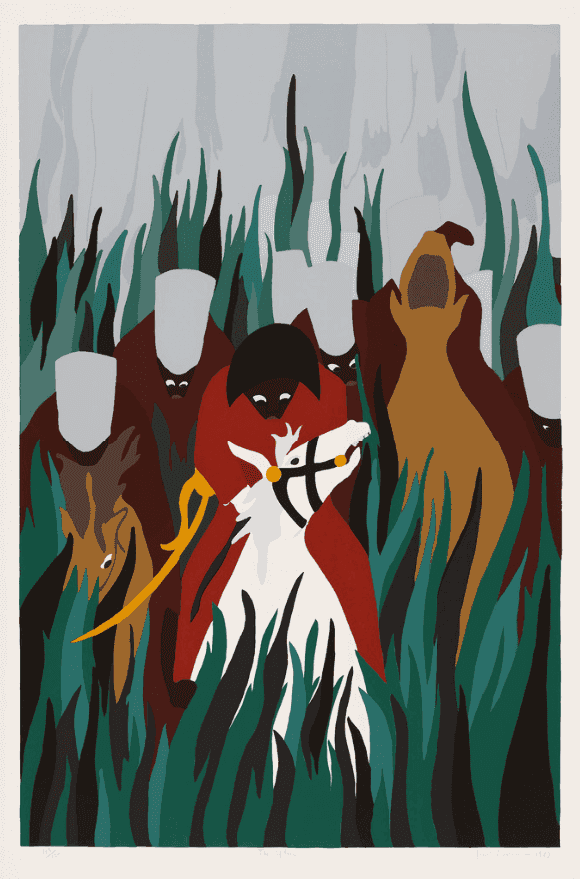 Jacob Lawrence, ‘The Capture’, 1987, Print, Silk screen on paper, null,