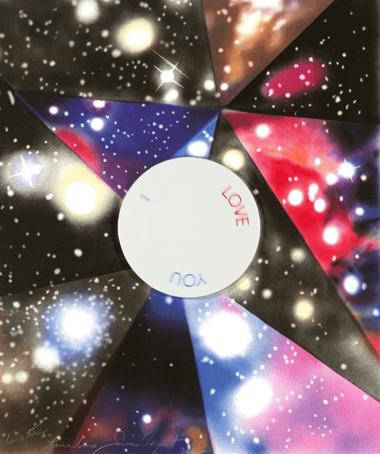 James Rosenquist, ‘Time Lines’, 2012, Print, Framed lithograph in colors with an etched hand-colored rotating mirror, null, Numbered, Dated