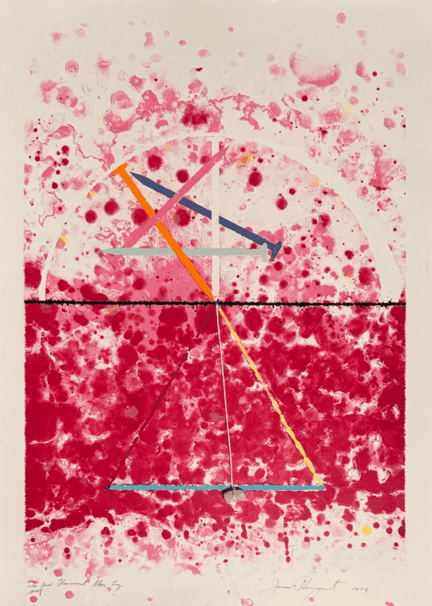 James Rosenquist, ‘Universal Star Leg’, 1974, Print, Lithograph in colors on wove paper with rock and string, null, Numbered, Dated