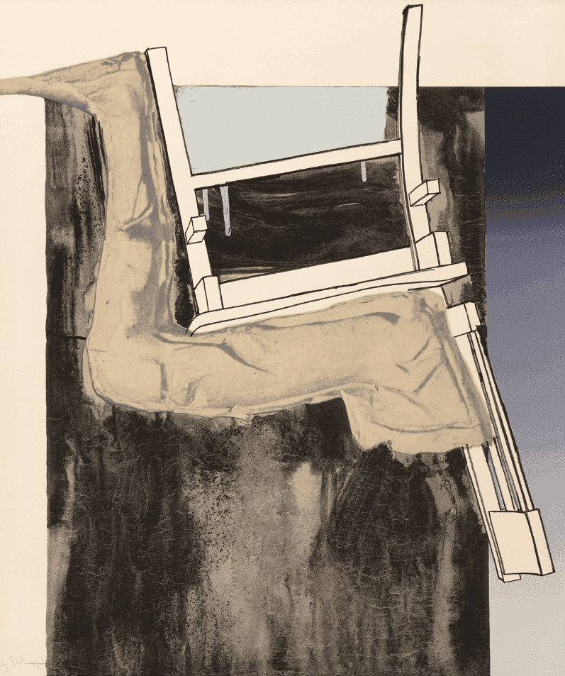 Jasper Johns, ‘Leg and Chair’, 1971, Print, Lithograph in colors on Arches paper, Universal Limited Art Editions, Inc., Numbered, Dated