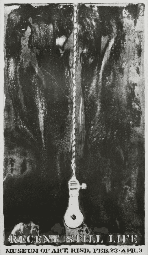 Jasper Johns, ‘Recent Still Life (Light Bulb)’, 1966, Print, Collotype. Hand signed and dated by Jasper Johns, RISD, Numbered, Dated