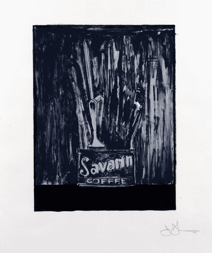 Jasper Johns, ‘Savarin 6 (Blue)’, 1979, Print, Lithograph, null, Numbered, Dated