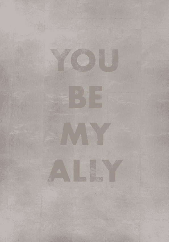 Jenny Holzer, ‘My Ally’, 2021, Print, 335g Coventry-Paper; background of palladium leaf; caplain text with enamel ink, null, 