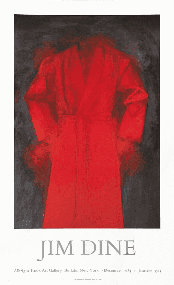 Jim Dine, ‘Cardinal Vintage Poster’, 1984, Print, Limited edition Offset lithograph poster, Albright Knox Gallery, Numbered