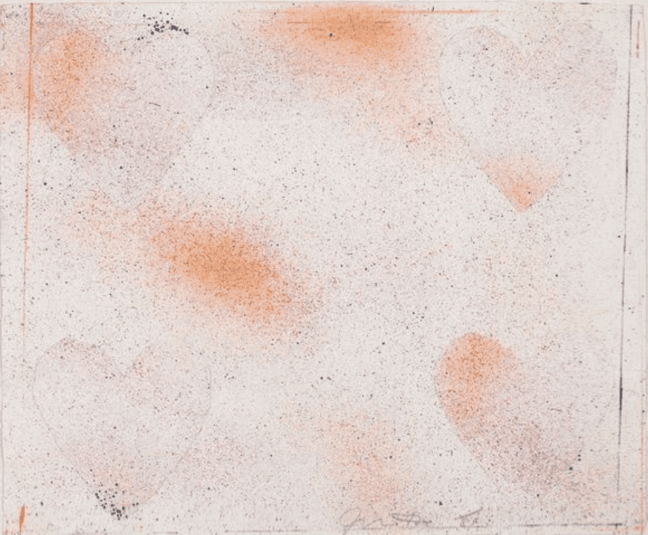 Jim Dine, ‘Dutch Hearts III’, 1970, Print, Color lithograph with collage on Hodgkinson papaer, Petersburg Press, Numbered