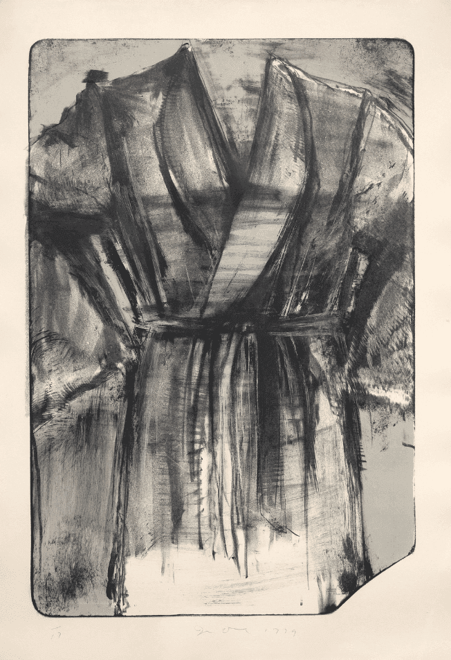 Jim Dine, ‘Robe Against Desert Sky’, 1979, Print, Lithograph and screenprint with handcoloring, null, Numbered, Dated