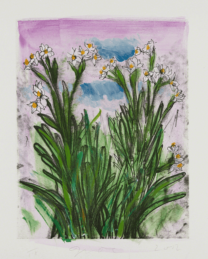 Jim Dine, ‘The History of Gardening series Plate III’, 2002, Print, Etching with hand-coloring, on wove paper, with full margins., Pace Editions, Inc., Numbered, Dated