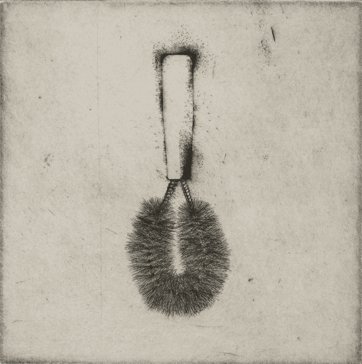Jim Dine, ‘Untitled, From Four German Brushes’, 1973, Print, Etching on Crisbrook Waterleaf paper, null, Numbered, Dated