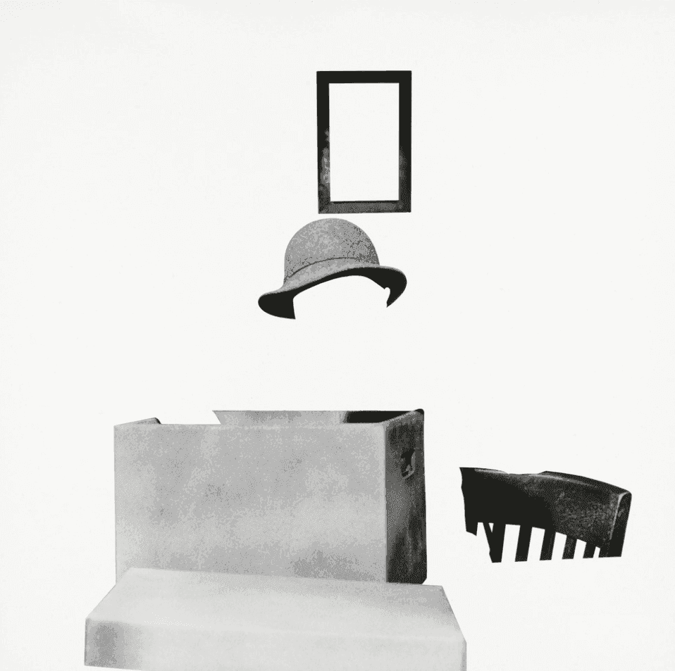 John Baldessari, ‘Box, Hat, Frame and Chair’, 2011, Print, Archival inkjet print on Hot Press paper, null, 