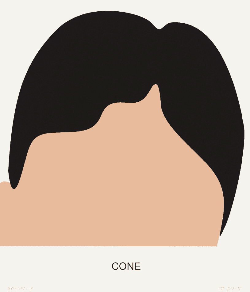 John Baldessari, ‘Cone’, 2016, Print, 3 color screenprint, Gemini G.E.L., Numbered, Dated