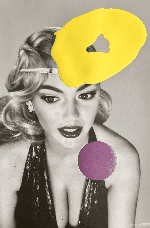 John Baldessari, ‘Kate Upton’, 2018, Print, Embossed colour lithographic print, null, 