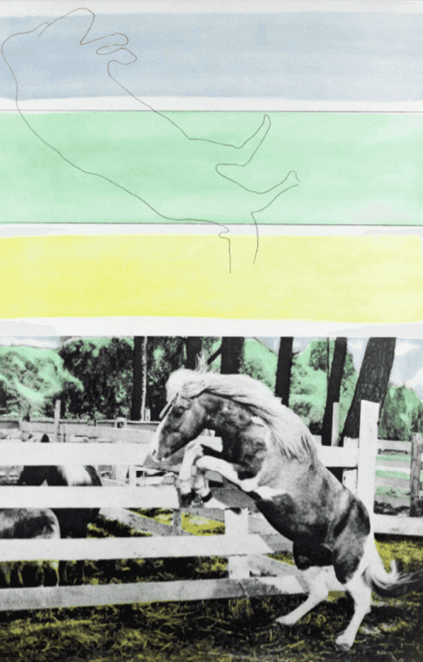 John Baldessari, ‘Three Colors with Horse Ascending’, 1986, Print, Etching with aquatint on Rives B.F.K paper, null, Numbered, Dated
