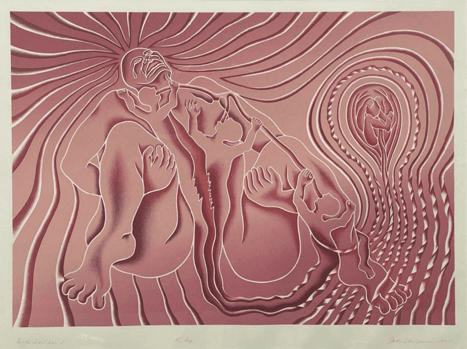 Judy Chicago, ‘Birth Tear’, 1985, Print, Serigraph on Stonehenge Natural White, null, Numbered, Dated