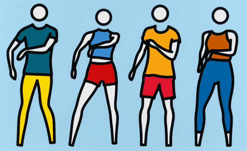 Julian Opie, ‘Dance, Synced: Dance 5’, 2024, Print, Screenprint in 12 colours on Archival Museum Board, Cristea Roberts Gallery, Numbered