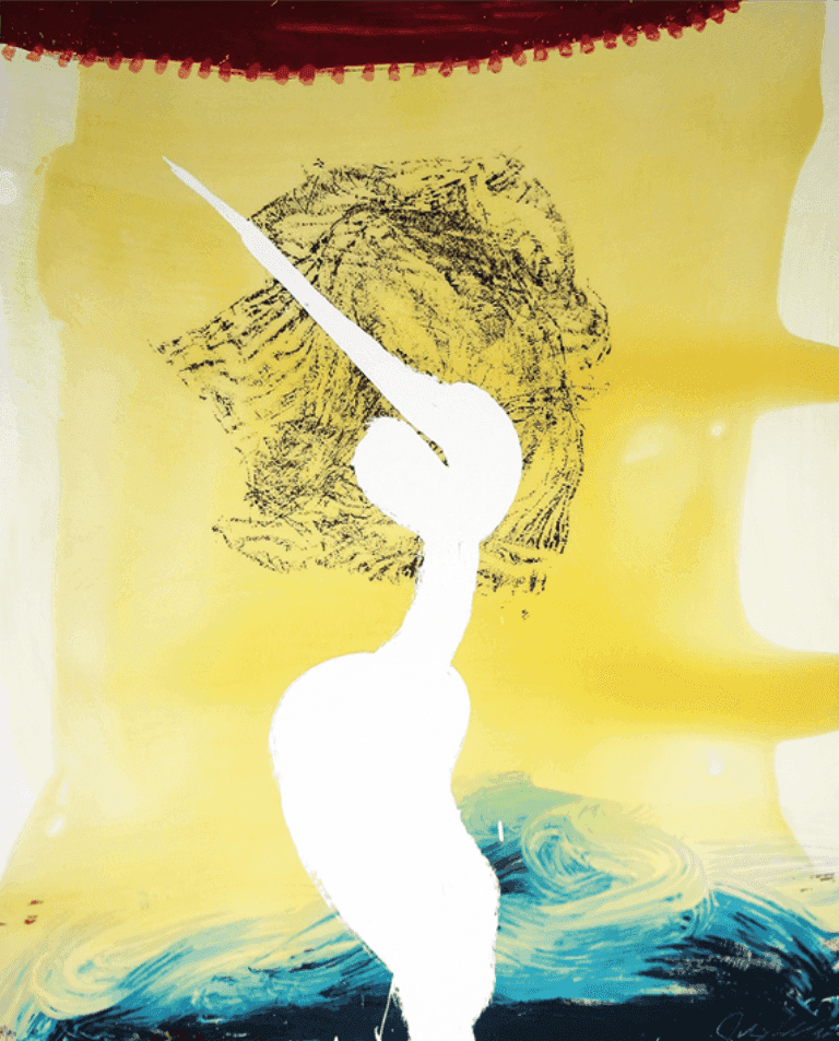 Julian Schnabel, ‘Bandini’, 1998, Print, Silkscreen on rag paper hand painted and poured resin, null, 