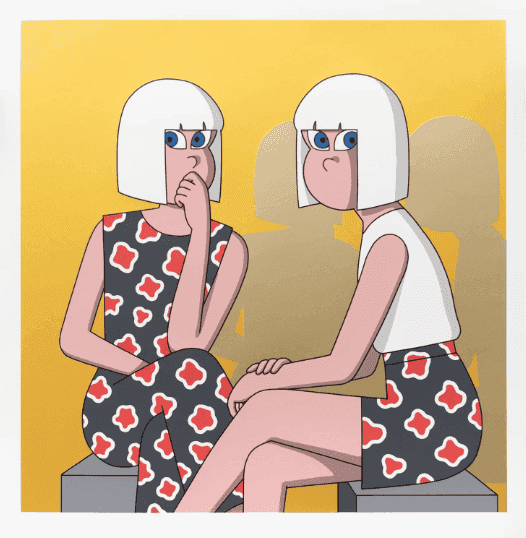 Jun Oson, ‘Golden Twins’, 2023, Print, 9 colour screenprint on Mohawk Superfine 350gsm, Moosey Art,
