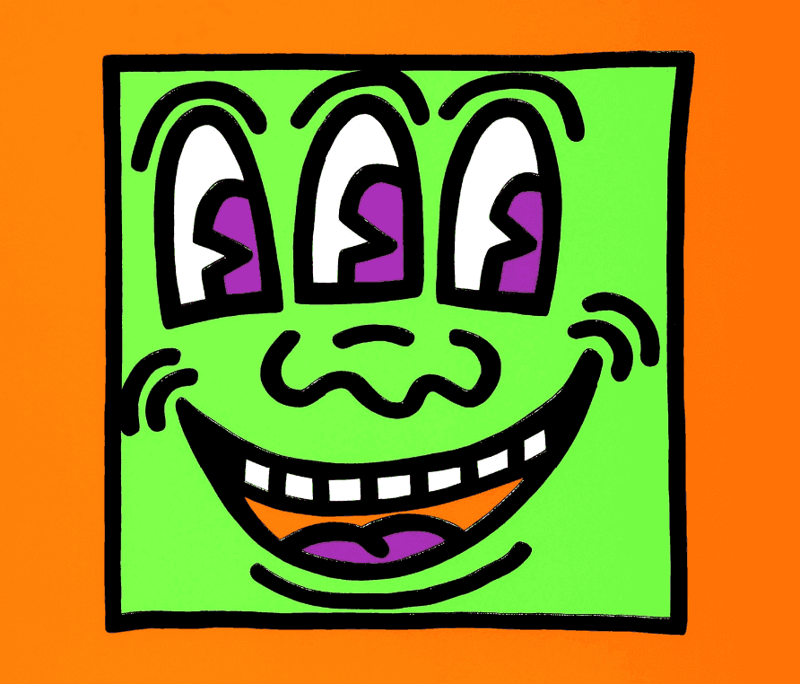 Keith Haring, ‘Icons - Three-Eyed Monster’, 1990, Print, Silkscreen with Embossing on Arches paper, null, 