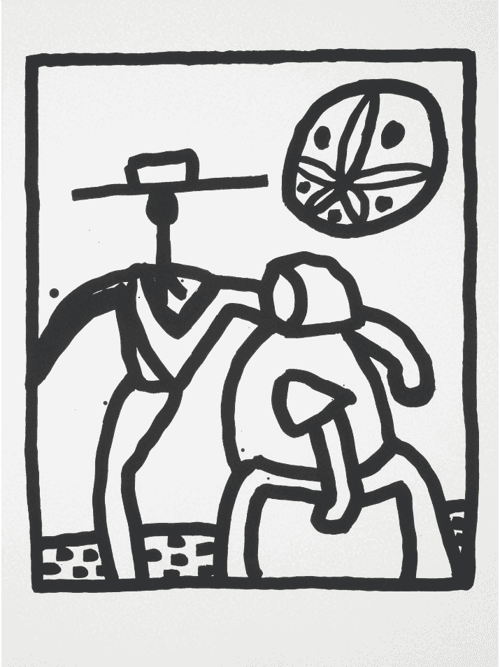 Keith Haring, ‘Kutztown’, 1989, Print, Screenprint on paper, null, 