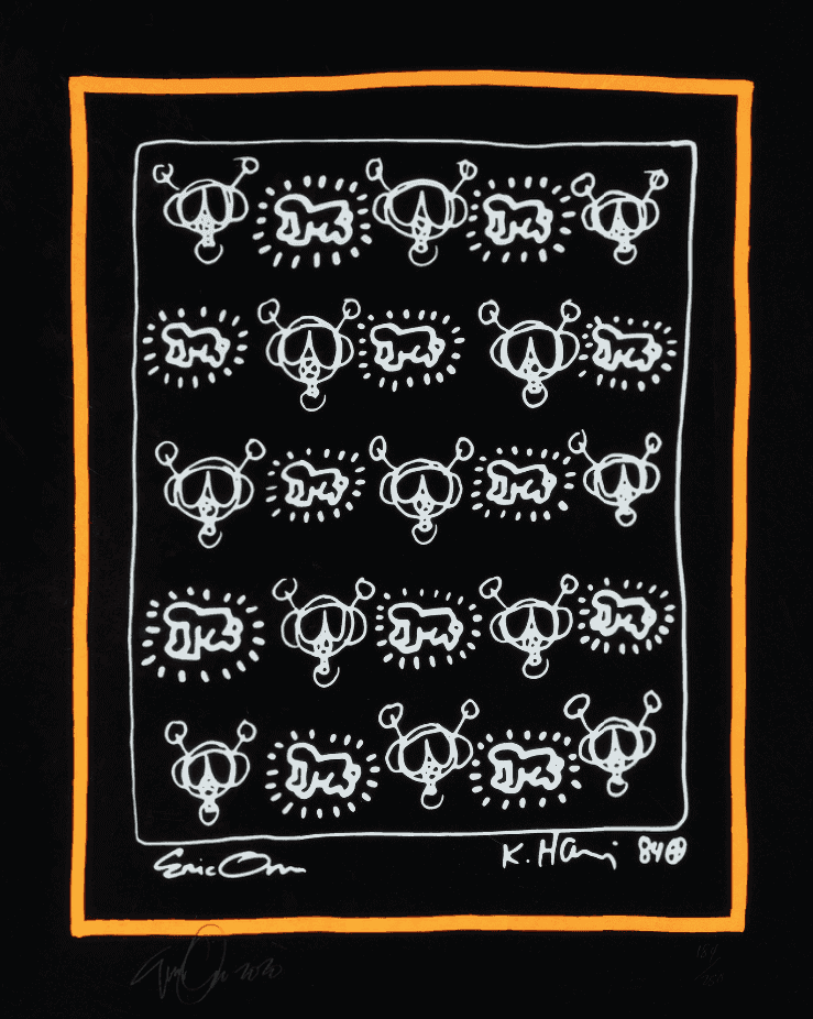 Keith Haring, ‘Repeat’, 2020, Print, Screenprint in colours on 320gr Coventry Rag paper, null, Numbered, Dated