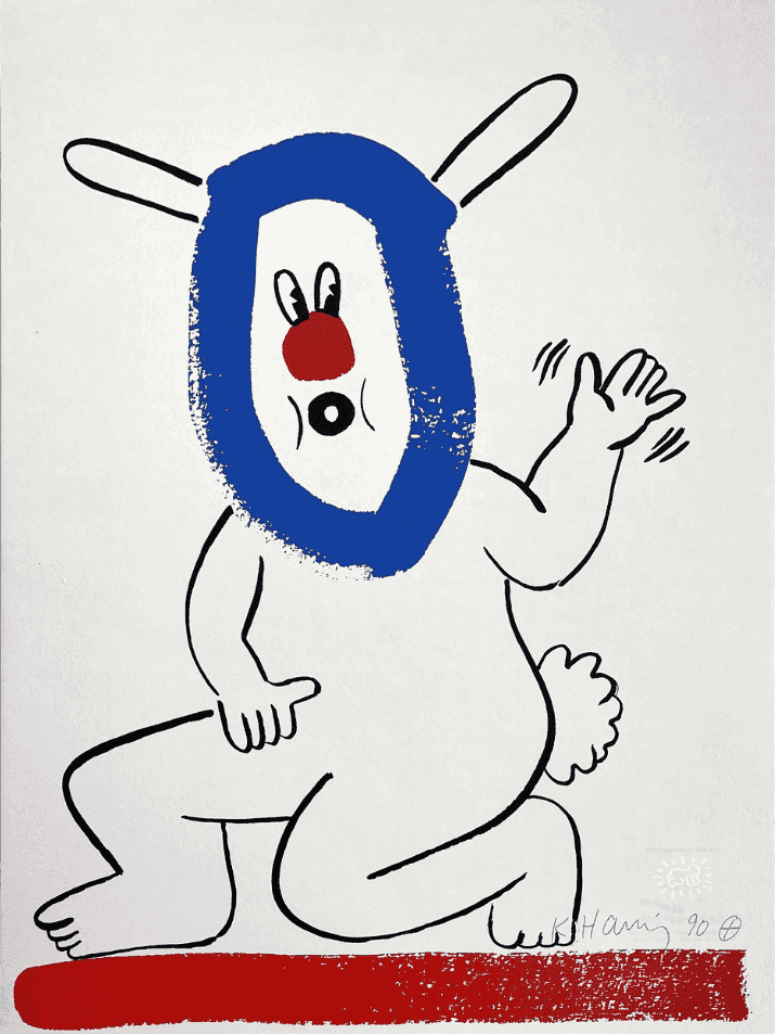 Keith Haring, ‘The Story of Red and Blue - XVIII’, 1989, Print, Screen Print, Durham Press, Dated
