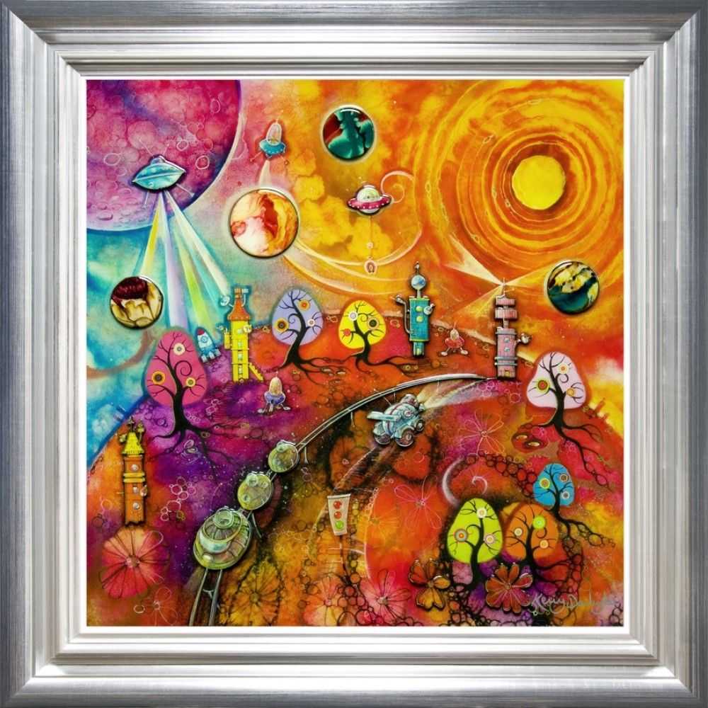 Kerry Darlington, ‘Lollipop Space Galaxy ’, 2013, Print, board with gloss resin finish. Featuring raised 3D elements., null, Framed