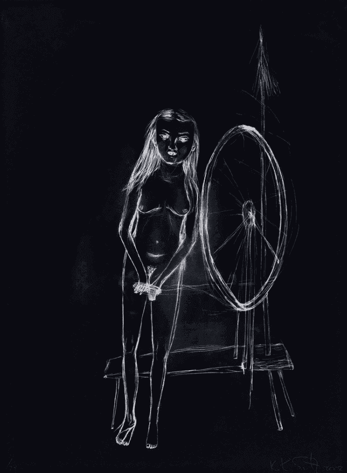 Kiki Smith, ‘Spinster Series VI’, 2002, Print, Double plate, double printed Iris print, Pace Editions, Inc., Numbered, Dated