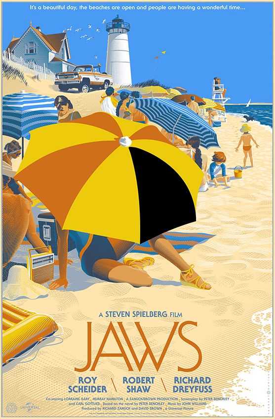 Laurent Durieux, ‘Jaws’, 2013, Print, Screen Print, Mondo,