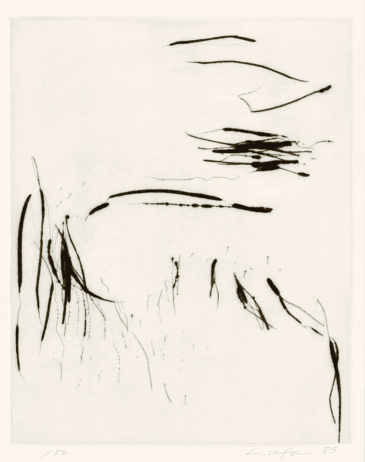 Lee Ufan, ‘From Port I’, 1989, Print, Drypoint on paper, null, Numbered, Dated