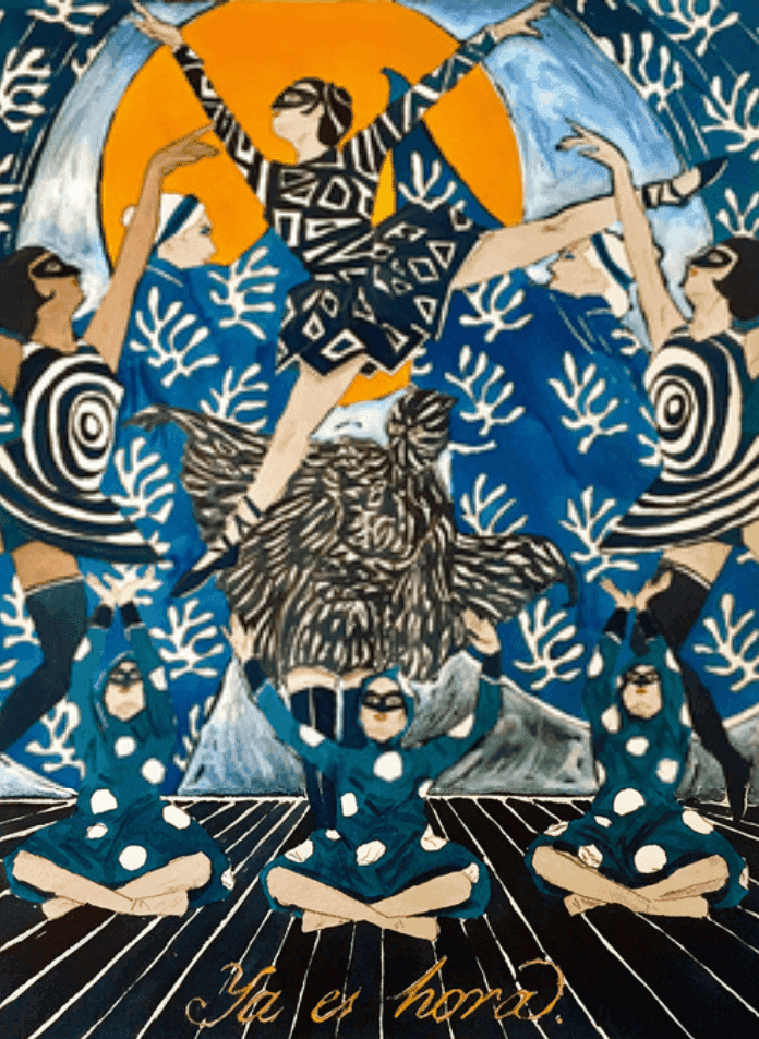 Marcel Dzama, ‘Ya es Hora’, 2019, Print, Archival Pigment Print and Screenprint on Hahnemuhle German Etching 310 gsm paper, Lincoln Center for the Performing Arts, Numbered