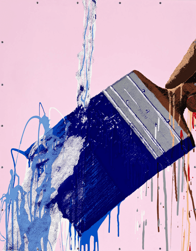 Marilyn Minter, ‘Hands Washing’, 1989, Print, Screenprint in enamel on aluminum, null, 