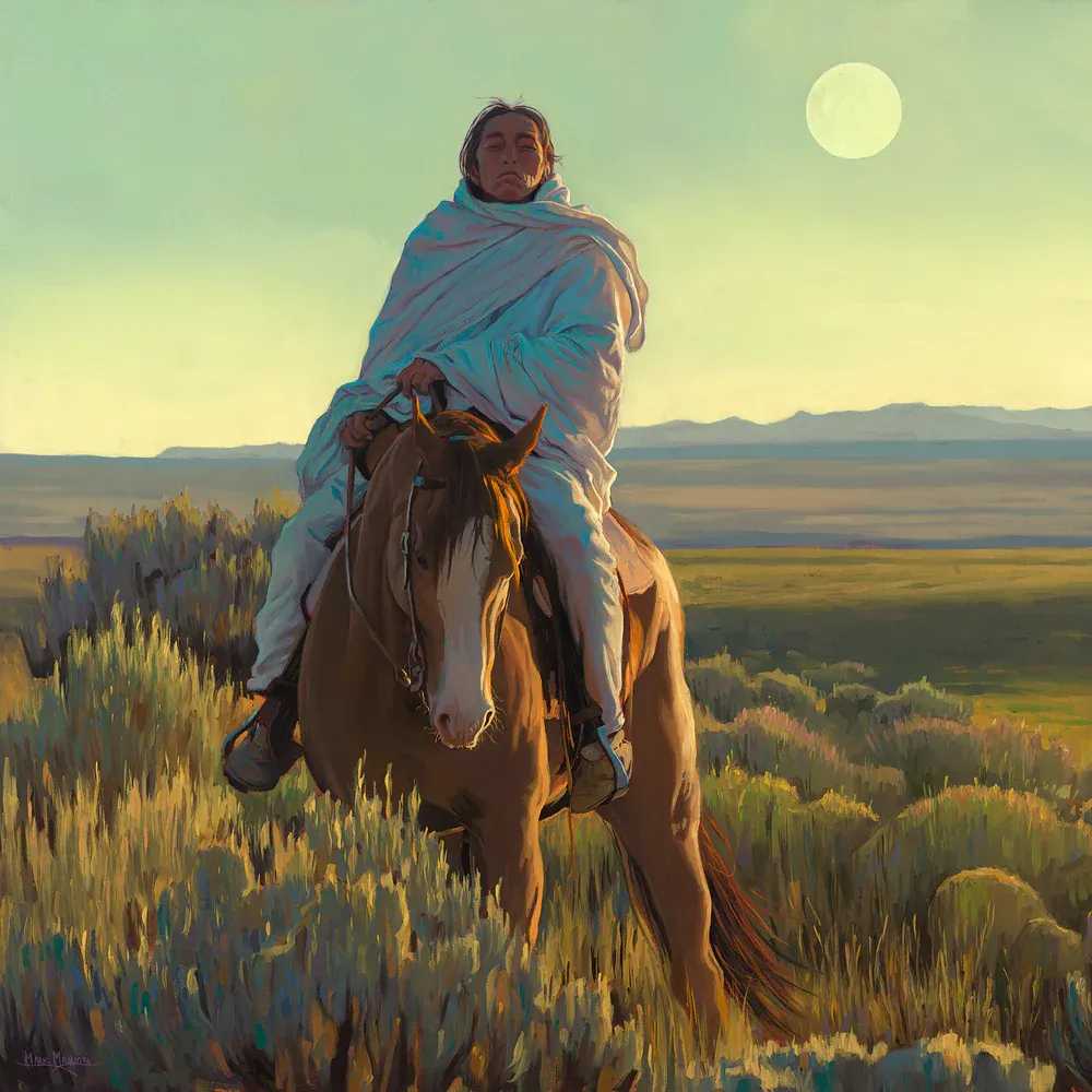 Mark Maggiori, ‘Moon Rising’, 2020, Print, Oil on linen, null, 