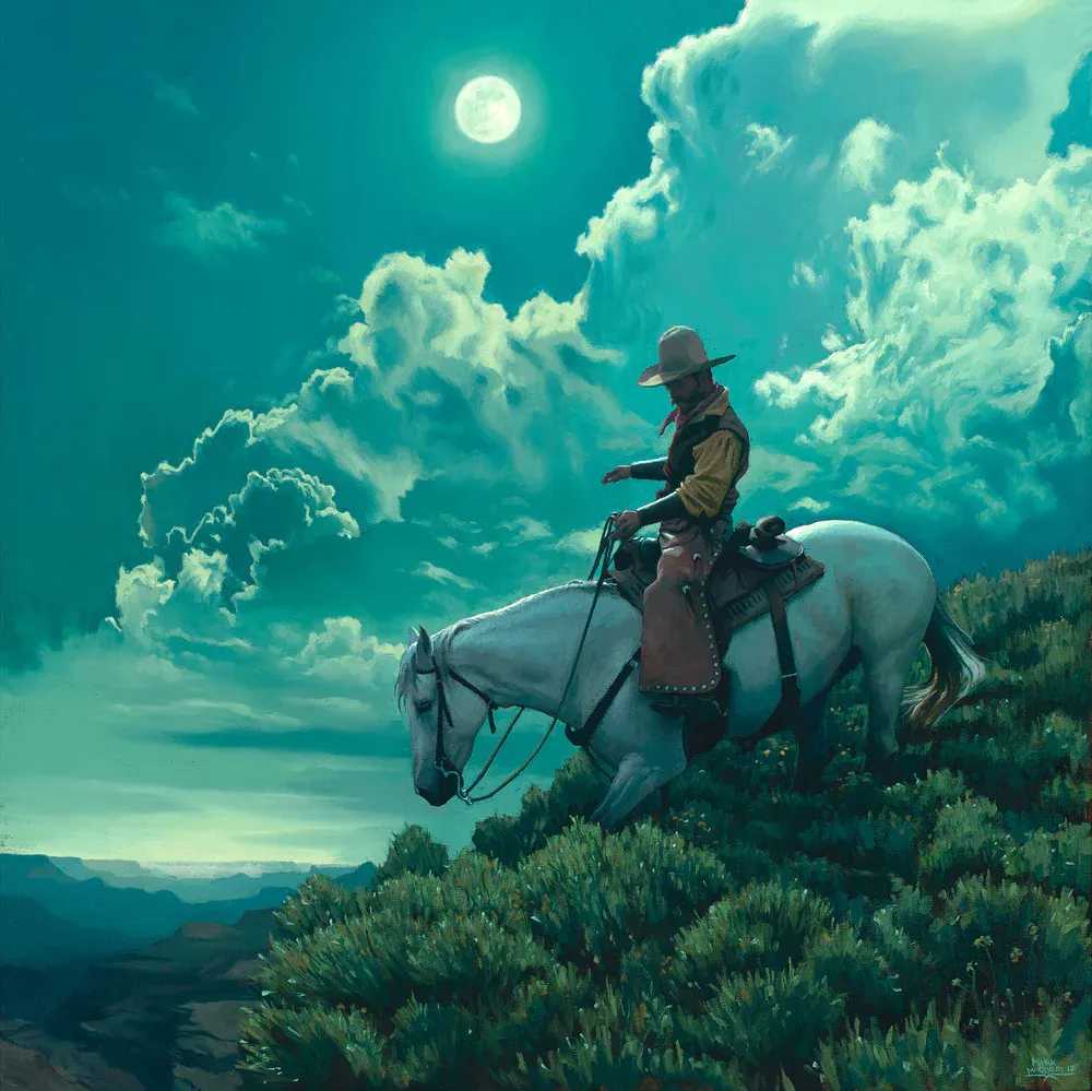 Mark Maggiori, ‘Moonlight Solitaire’, 2018, Print, Oil on linen, null, 