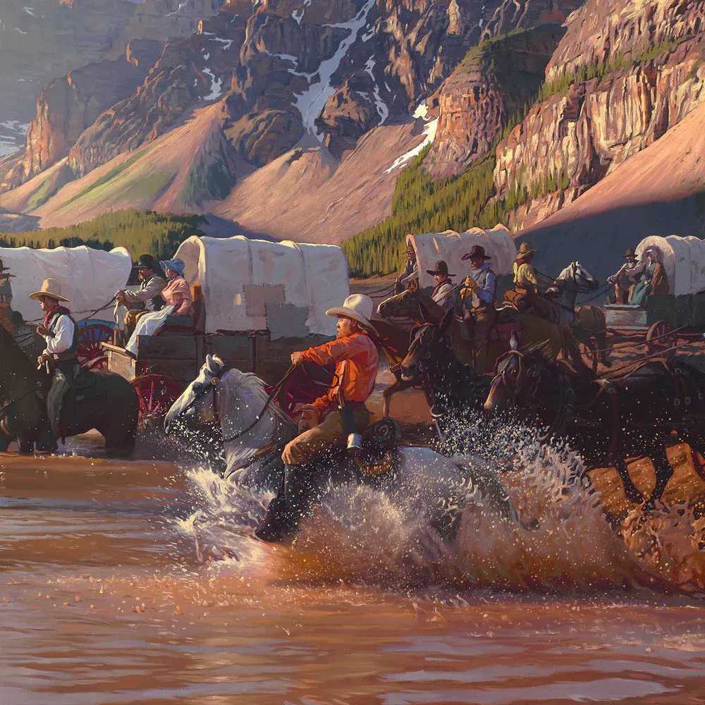 Mark Maggiori, ‘The Crossing’, 2022, Print, Oil on linen, null, 