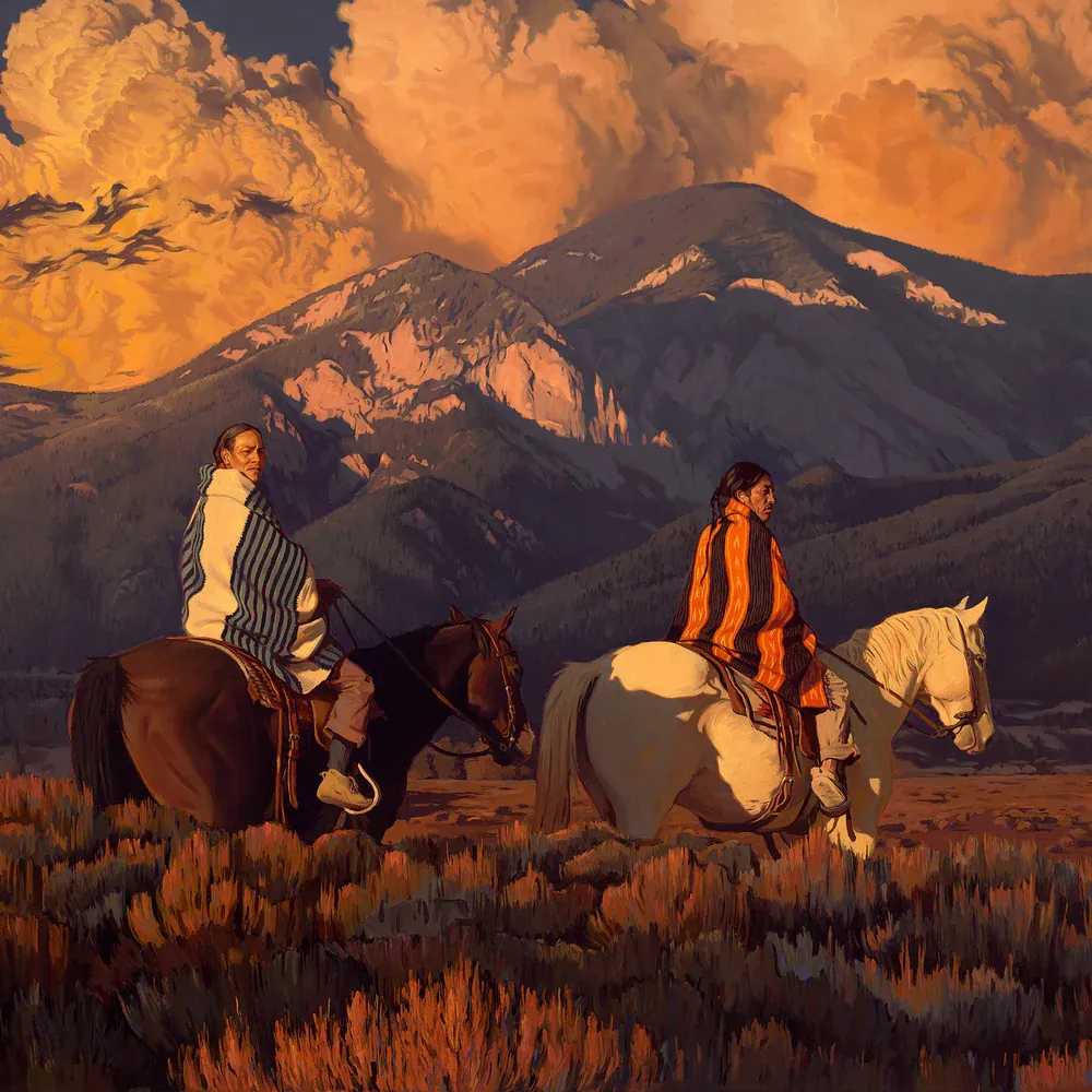 Mark Maggiori, ‘The Sarapes’, 2022, Print, Oil on linen, null, 