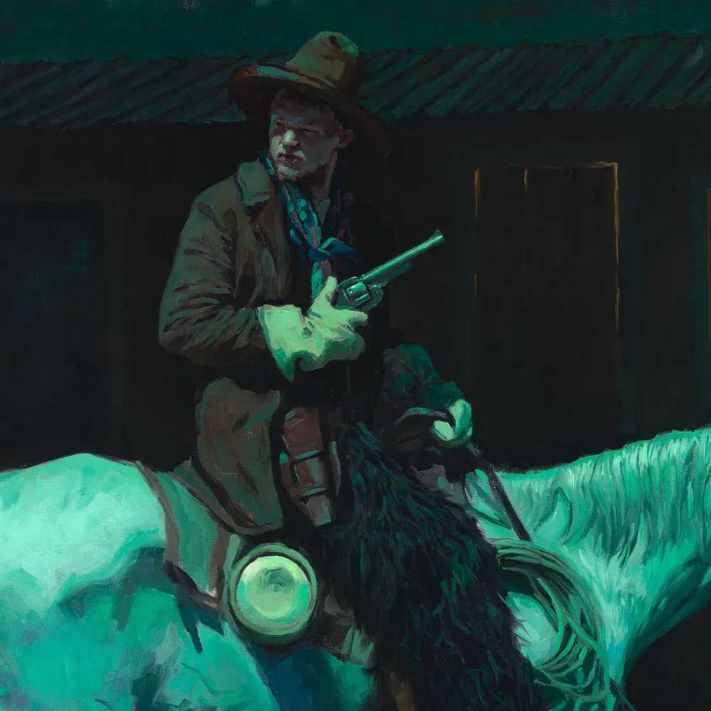 Mark Maggiori, ‘Up to No Good’, 2023, Print, Oil on linen, null, 