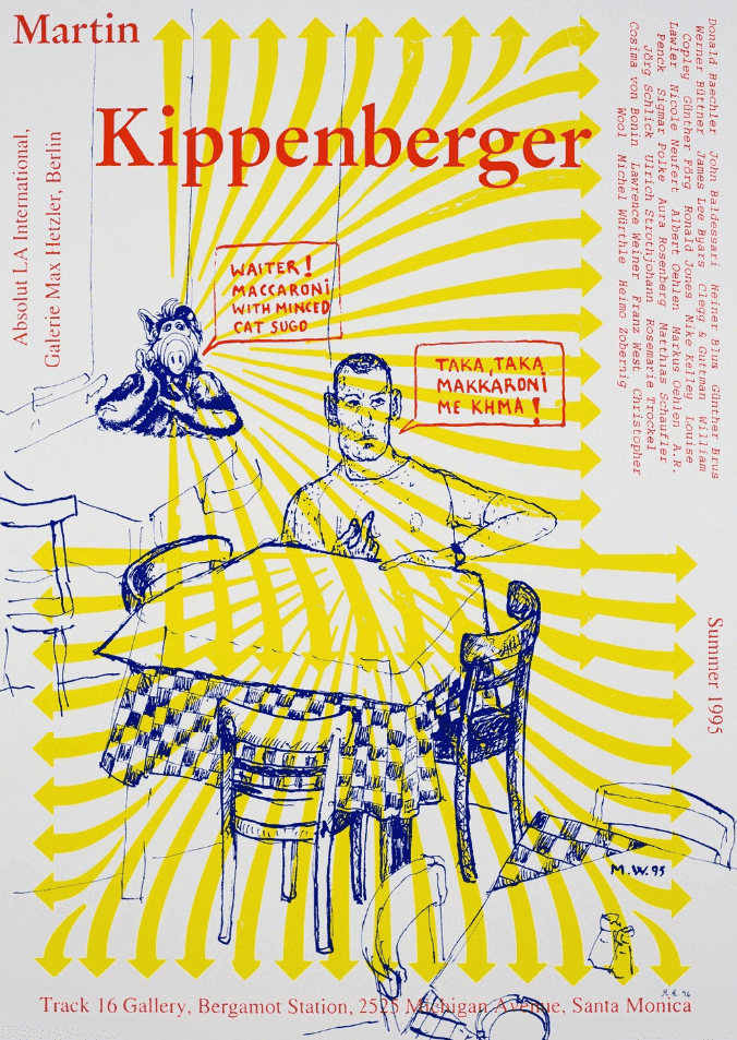 Martin Kippenberger, ‘Track 16 Gallery, L.A’, 1996, Print, Silkscreen on archival paper, null, Numbered, Dated