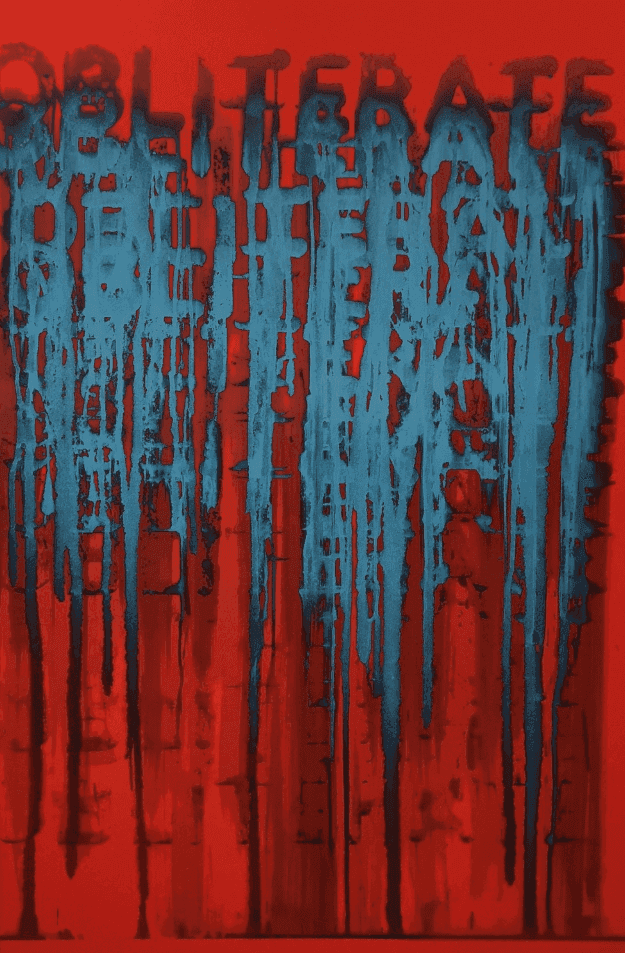 Mel Bochner, ‘Obliterate’, 2018, Print, Silkscreen, Two Palms Press, 