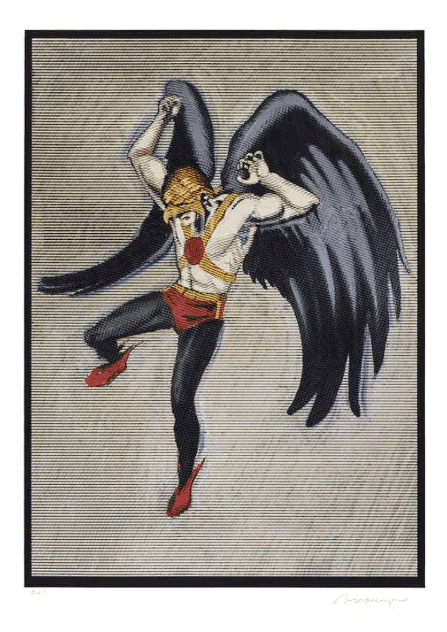 Mel Ramos, ‘Hawkman’, 2015, Print, Woodcut with Acrylic on Somerset, null, Numbered