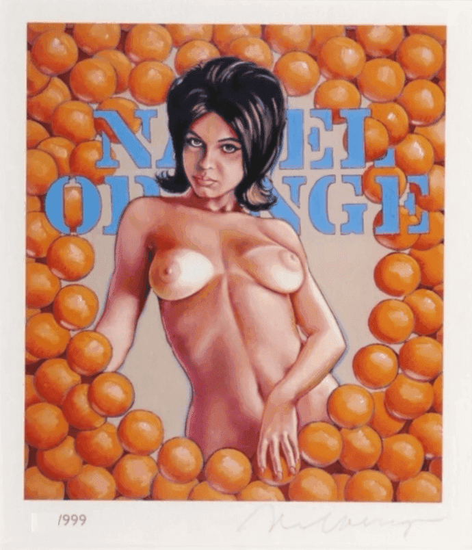 Mel Ramos, ‘Navel Orange’, 2013, Print, Lithograph in colors, on fine wove art paper, null, Numbered