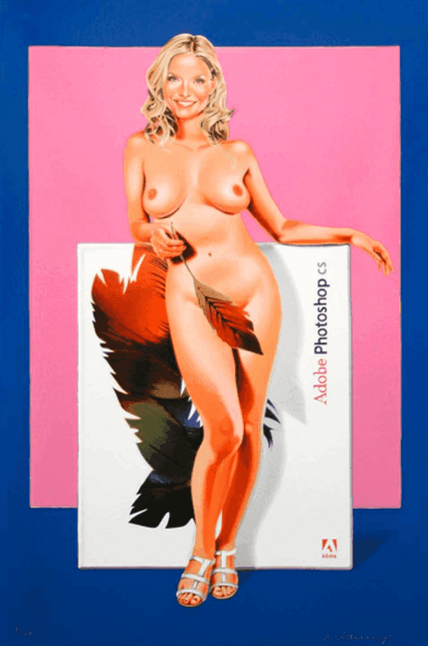 Mel Ramos, ‘Photoshop CS.’, 2012, Print, Mixed Media, null, Numbered