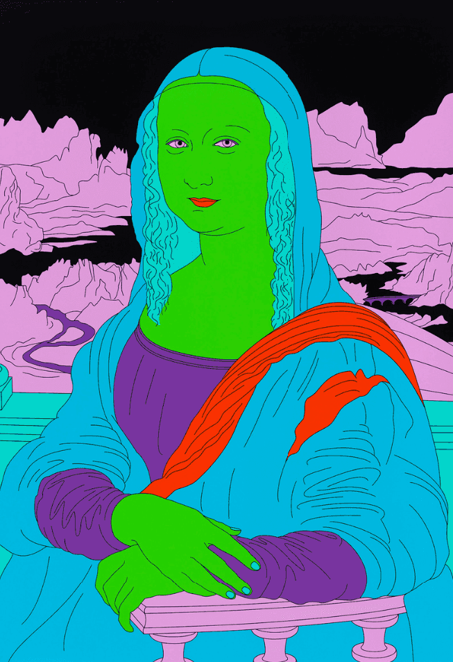 Michael Craig-Martin, ‘Da Vinci (Green)’, 2022, Print, Pigment print on Somerset Satin Photo Paper 300gsm, Cristea Roberts Gallery, Dated