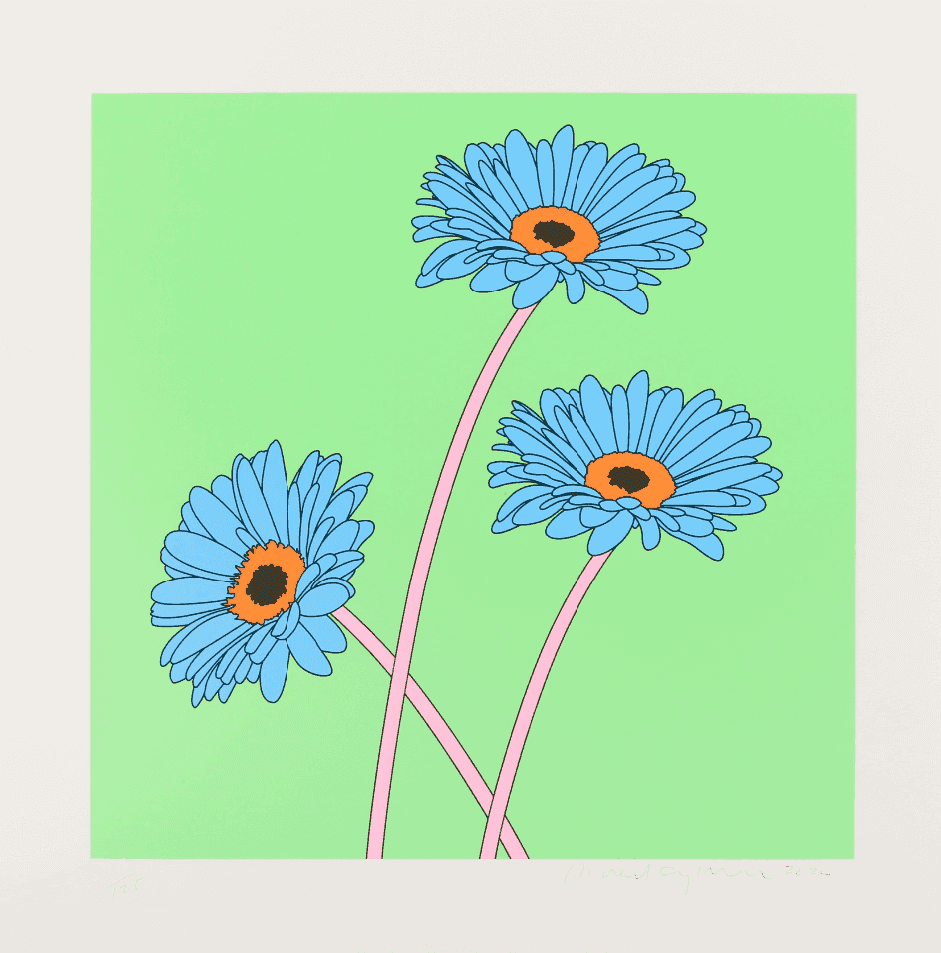 Michael Craig-Martin, ‘Gerberas’, 2020, Print, Screenprint in colours on 300gsm Arches 88 wove, Jealous Gallery, Numbered, Dated